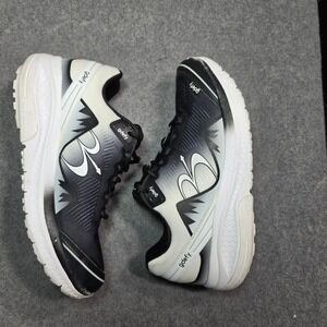 Gravity Defyer G-Defy Ion Walking Shoes Womens Black White Orthopedic Sneaker 10